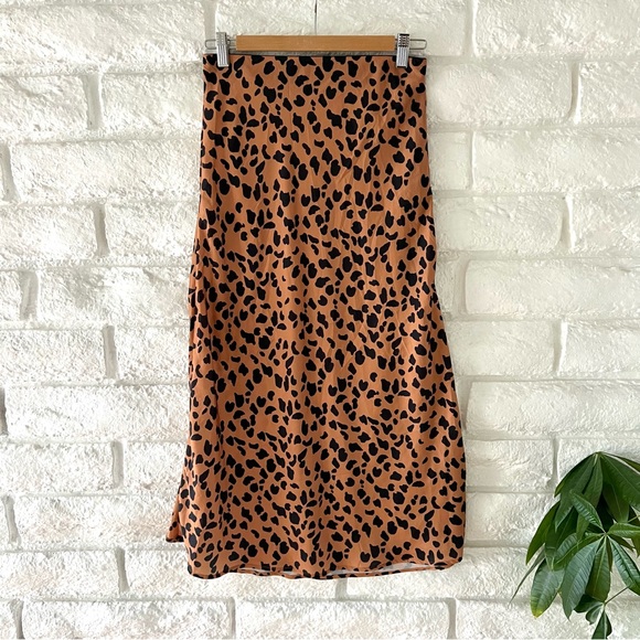 Urban Outfitters Animal Print Midi Skirt - Picture 4 of 7